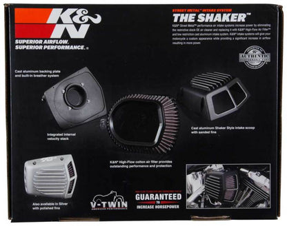 K&N Street Metal Intake System Shaker for 2017 Harley-Davidson Touring