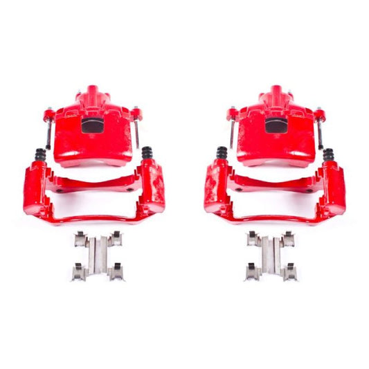Power Stop 05-09 Buick Allure Front Red Calipers w/Brackets - Pair