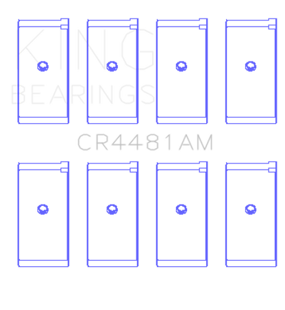 King Engine Bearings Mitsubishi 4G63/4G64 6 Bolt 1st Gen DSM (Size 0.50mm) Rod Bearing Set