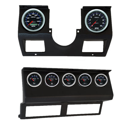 Autometer Cobalt Direct Fit Dash Kit 87-96 Jeep Wrangler YJ (Tach/MPH/FL/OilP/WTMP/VLT/TRNS)