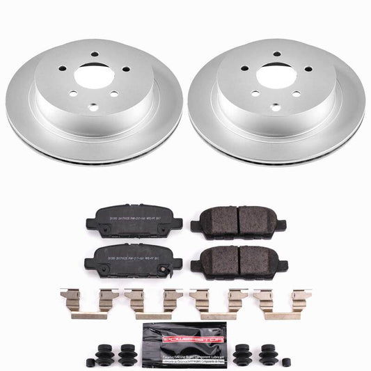 Power Stop 10-12 Infiniti FX35 Rear Z23 Coated Brake Kit