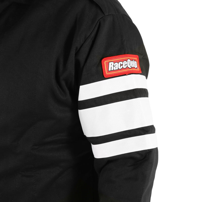 RaceQuip Black SFI-5 Jacket - Medium Tall