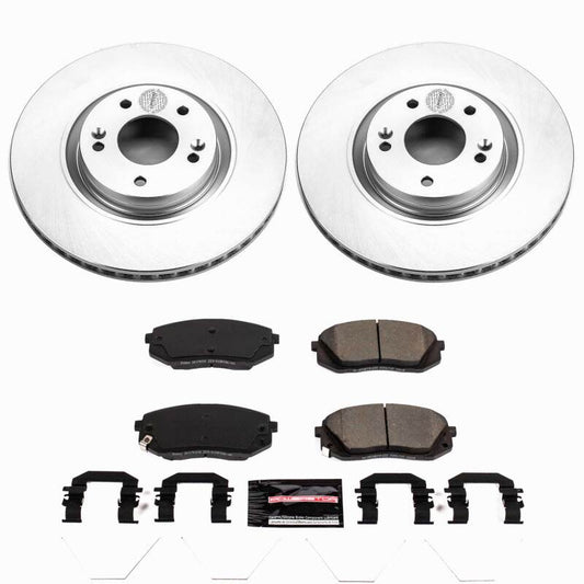 Power Stop 16-19 Hyundai Sonata Front Z23 Coated Brake Kit