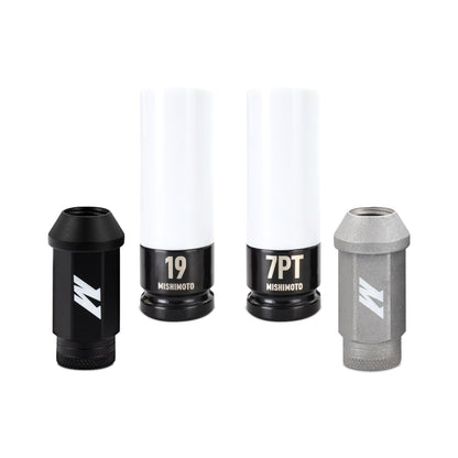 Mishimoto Steel Locking Lug Nuts M14x1.5 24pc Set Black