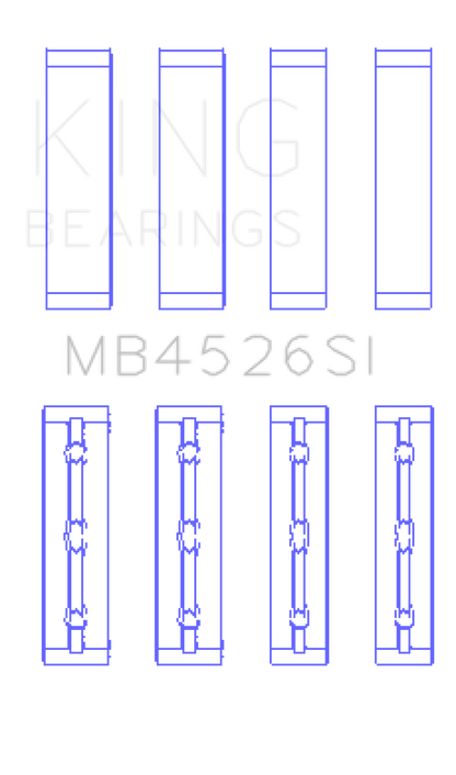 King Engine Bearings Toyota 1GR-FE (Size STD) Crankshaft Main Bearing Set