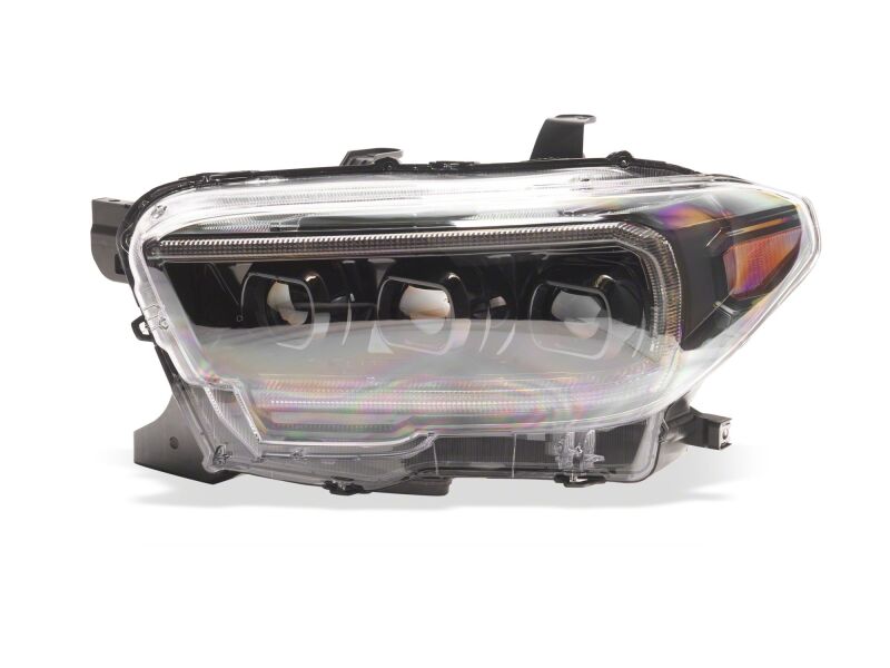 Raxiom 16-23 Toyota Tacoma CXR Series V2 LED Projector Headlights- Black Housing- Clear Lens