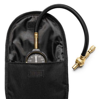 Method Brass Air Deflator Gauge 0-60 PSI - Black