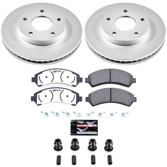 Power Stop 97-05 Chevrolet Blazer Front Z36 Coated Truck & Tow Brake Kit