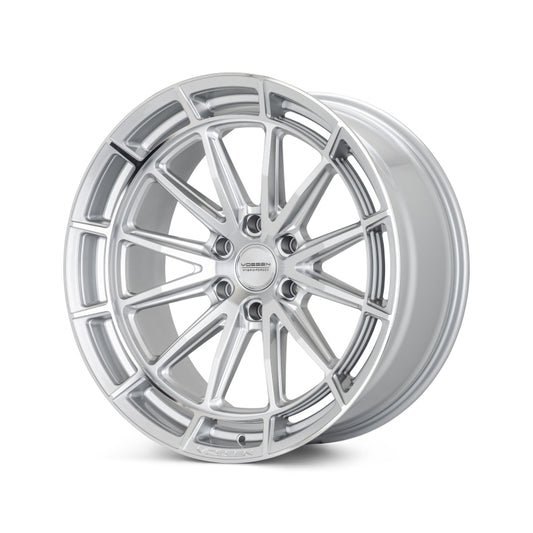 Vossen HFX-5 - 17x9 - 6x139.7 - ET0 - Super Deep Face - 106.1 - Silver Polished Wheel