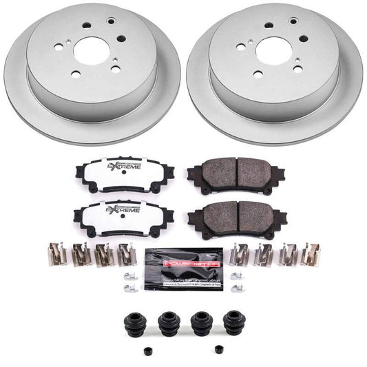 Power Stop 10-15 Lexus RX350 Rear Z36 Coated Truck & Tow Brake Kit