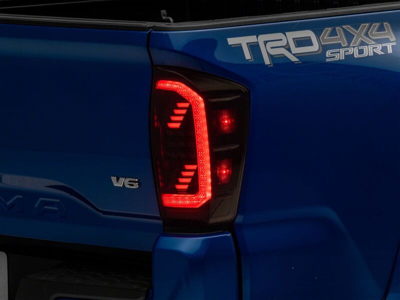 Raxiom 16-23 Toyota Tacoma LED Tail Lights- Black Housing- Clear Lens
