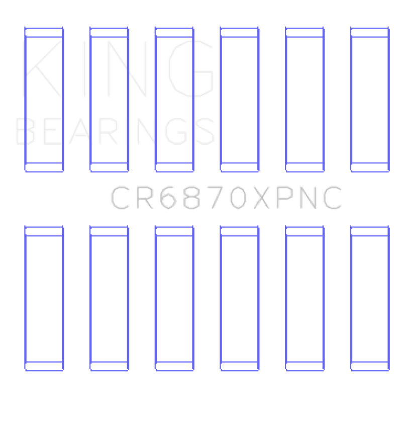 King Engine Bearings Nissan VR38DETT pMaxKote Performance Con Rod Bearing Set - Size STD