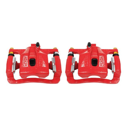 Power Stop 06-10 Hummer H3 Rear Red Calipers w/Brackets - Pair