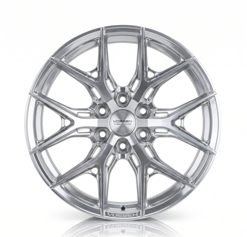 Vossen HF6-4 24x12 - 8x170 - ET-44 - Ultra Deep - 125.1 - Silver Polished Wheel