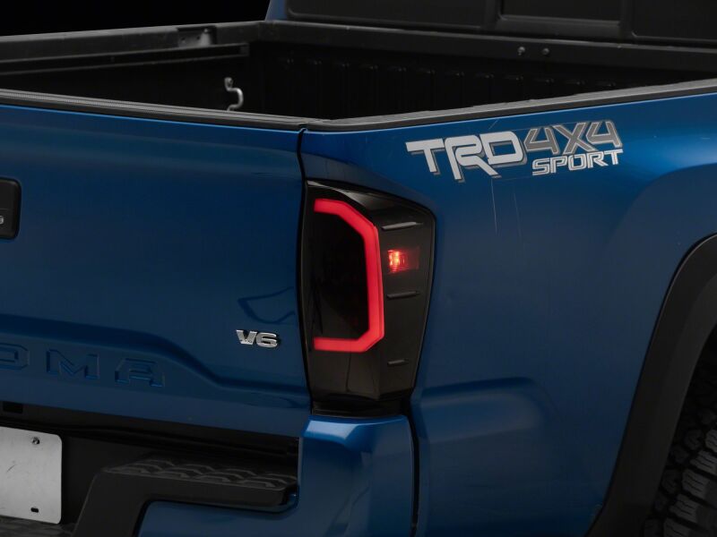 Raxiom 16-23 Toyota Tacoma LDS Series LED Tail Lights- Black Housing- Smoked Lens