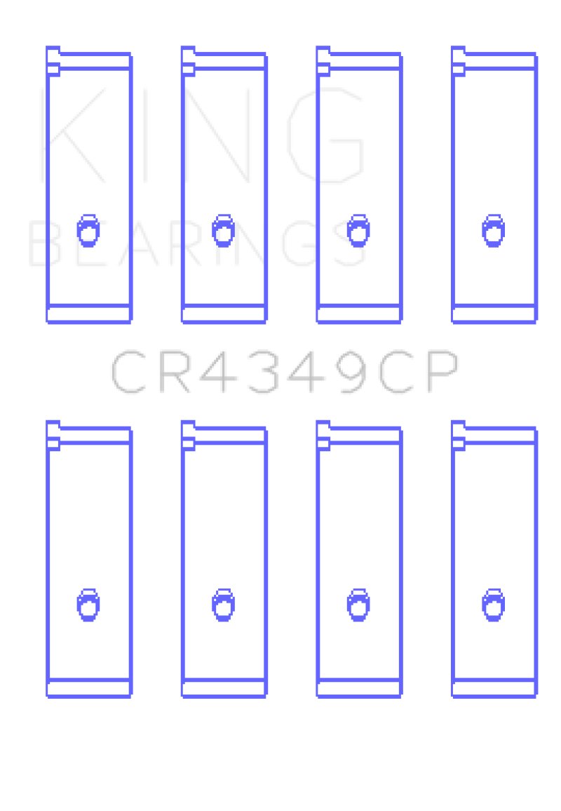 King Engine Bearings Toyota Scion XA/XB 1NZFE (Size 0.25) Tri-Metal Copper Lead Rod Bearing Set