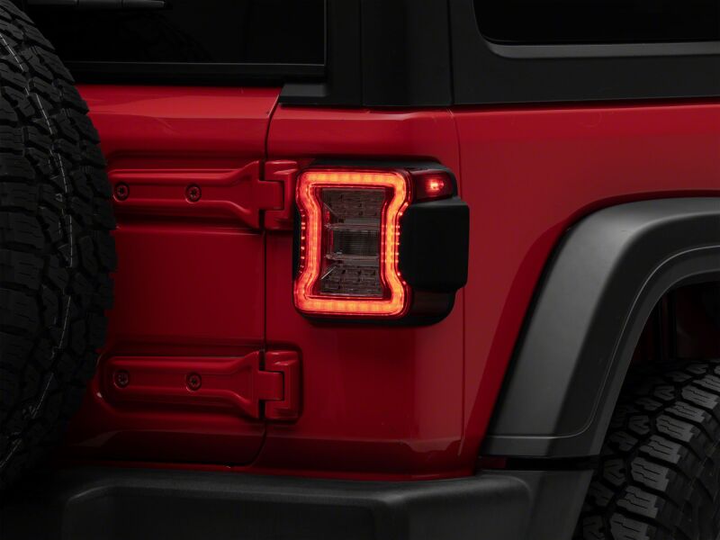 Raxiom 18-26 Jeep Wrangler JL LED Tail Lights- Clear Housing- Clear Lens
