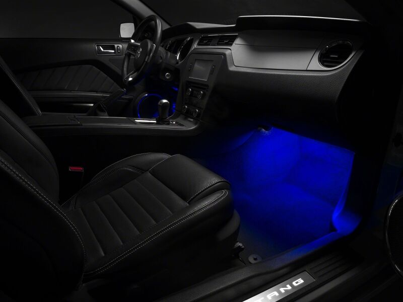 Raxiom 05-14 Ford Mustang LED Footwell Lighting Kit- Blue