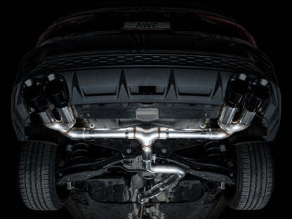 AWE Tuning 22-24 Audi 8Y S3 Track Edition Exhaust - Diamond Black Tips