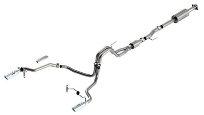 Borla F-150 2021 5.0L 4dr CC SB EC STB Lariat/KR/Platinum/LTD 3/2.25 SRE Cat-Back S-Type CHR Tips