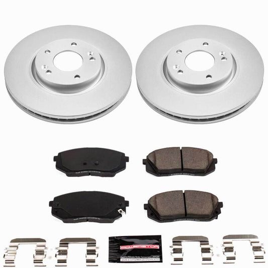 Power Stop 2017 Kia Optima Front Z23 Coated Brake Kit