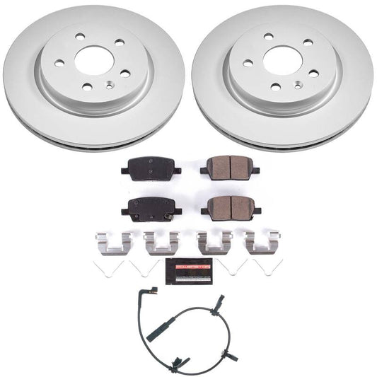 Power Stop 2020 Cadillac CT6 Rear Z23 Coated Brake Kit