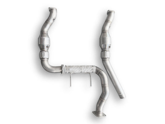 CVF Stainless Steel Downpipes with Built-In Turbo Adapters (2017-2020 3.5L Raptor F-150 EcoBoost)