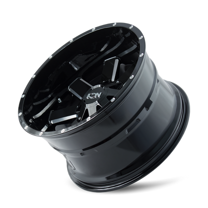 ION Type 141 17x9 / 6x135 BP / 13mm Offset / 106mm Hub Gloss Black Milled Wheel