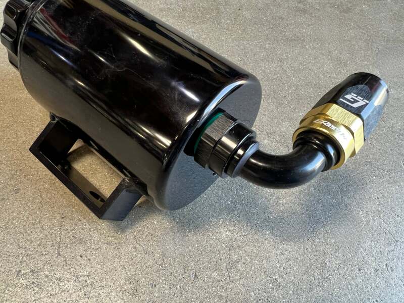 GReddy AN12 120 DEGREE ORB MALE BLACK/GOLD ANODIZED