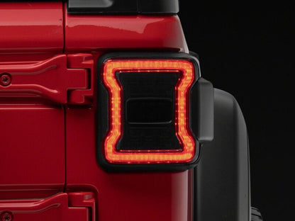 Raxiom 18-26 Jeep Wrangler JL LED Tail Lights- Red Housing- Smoked Lens