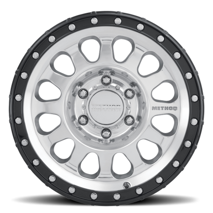 Method MR315 17x8.5 0mm Offset 6x5.5 106.25mm CB Polished Wheel - Gloss Black Lip