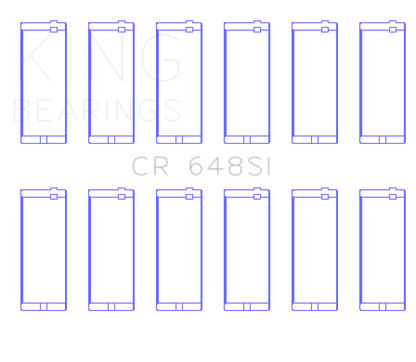 King Engine Bearings Jeep 232CI/242CI/248CI / Rambler 232CI (Size .010) Connecting Rod Bearing Set