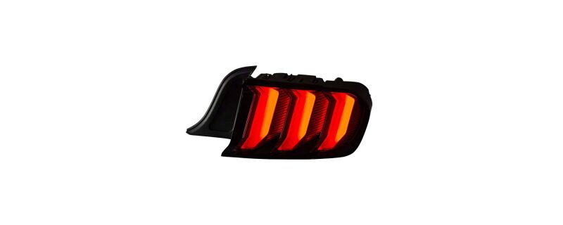 Raxiom 15-23 Ford Mustang Euro Style LED Tail Lights- Gloss Black Housing- Red Lens