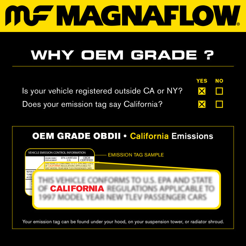 MagnaFlow Direct Fit Catalytic Converter 06-08 Subaru Forester 2.5L