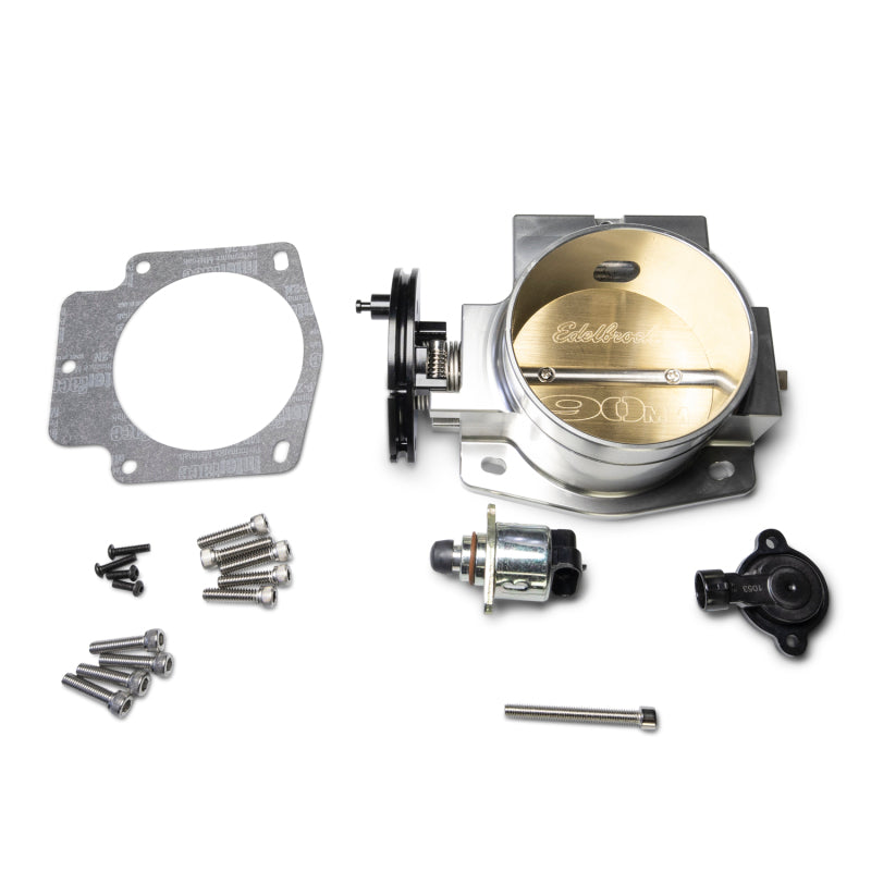 Edelbrock Pro Flo XT 90mm Throttle Body - Satin Finish