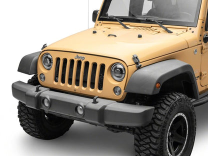 Raxiom 18-26 Jeep Wrangler JL/ 20-26 Gladiator JT HiOutput LED Hlights/Angel Eye DRL-Blk-Clear Lens
