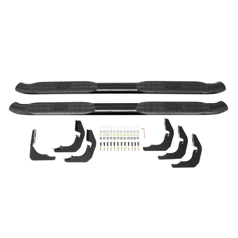 Westin 18-26 Jeep Wrangler JL Unlimited 4DR PRO TRAXX 4 Oval Nerf Step Bars - Textured Black