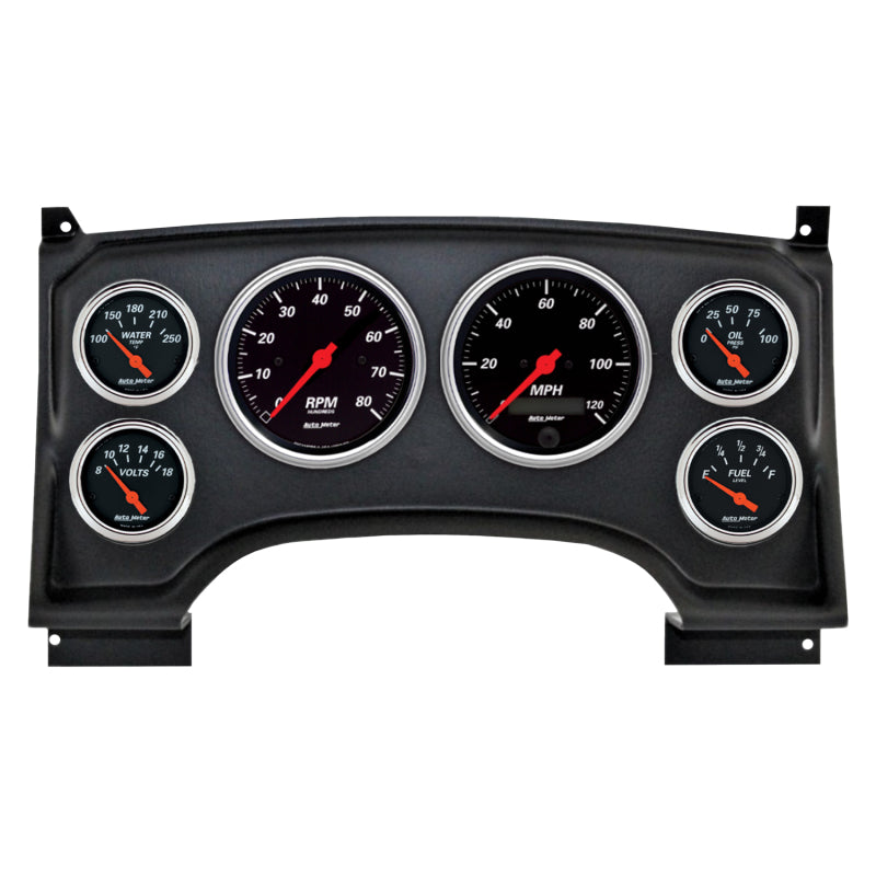 Autometer Designer Black Direct Fit Dash Kit 94-97 Chevy S10 Truck (2 x 3-3/8in. / 4 x 2-1/16in.)