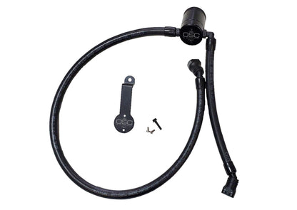 J&L 18-25 Jeep Wrangler JL 3.6L Driver Side Oil Separator 3.0 - Black Anodized