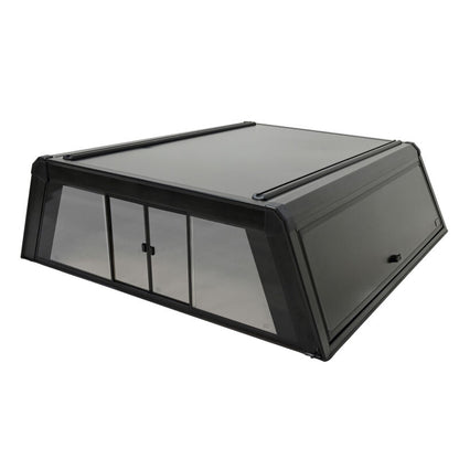 Westin EXP Truck Cap w/Sld Glass COMPLETE KIT Box AS+BS (23-25 Ford F-250/350 CC 6.8ft Bed) - Black
