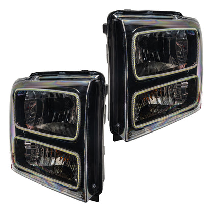 Oracle 05-07 Ford F-250/350 SMD HL - Black - ColorSHIFT w/ 2.0 Controller