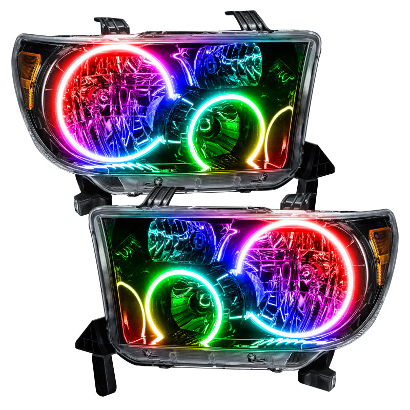 Oracle 07-11 Toyota Tundra Pre-Assembled Headlights - Black Housing - w/ BC1 Controller