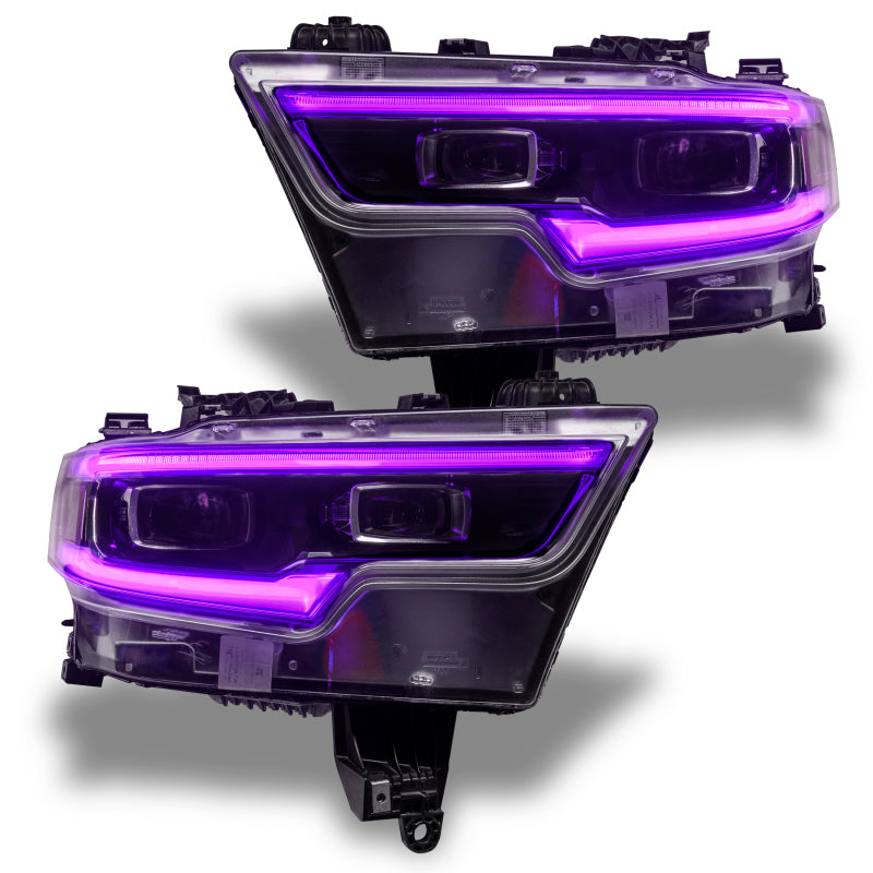 Oracle 19-21 RAM 1500 Projector LED Headlight DRL Kit - ColorSHIFT RGBW+A w/o Controller