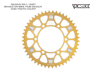 Vortex Racing V4 42 Tooth 520 Rear Sprocket - Gold