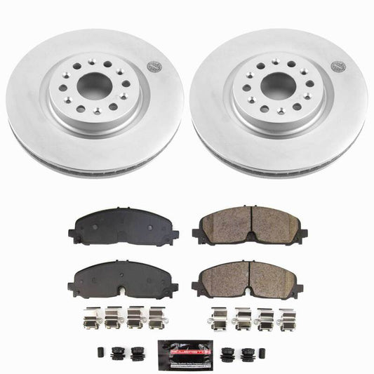 Power Stop 2020 Buick Enclave Front Z23 Coated Brake Kit