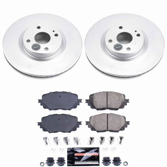Power Stop 17-20 Fiat 124 Spider Front Z23 Coated Brake Kit