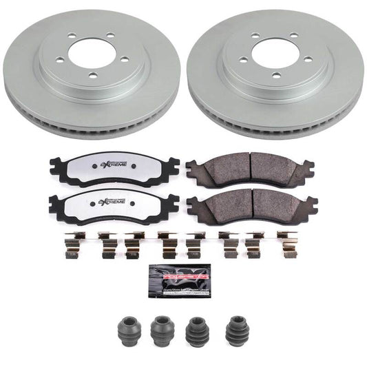 Power Stop 06-10 Ford Explorer Front Z36 Coated Truck & Tow Brake Kit