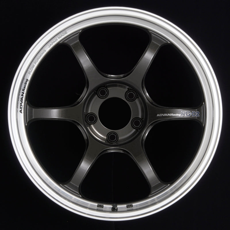 Advan RG-D2 18x8.5 +45 5x114.3 Machining and Black Gunmetallic Wheel