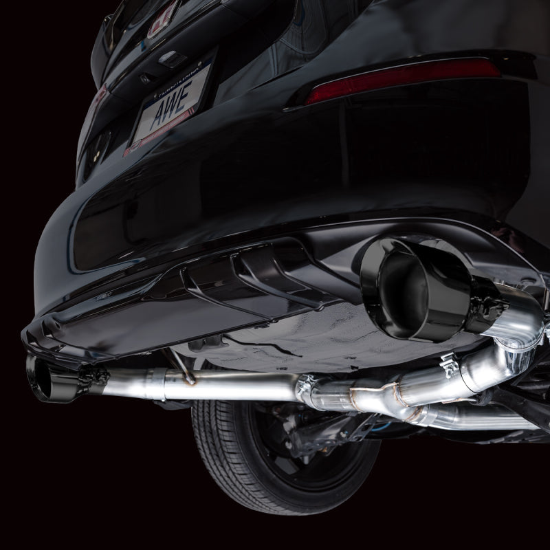 AWE Tuning 22+ Honda Civic Si/Acura Integra Track Edition Cat-Back Exhaust - Dual Diamond Black Tips