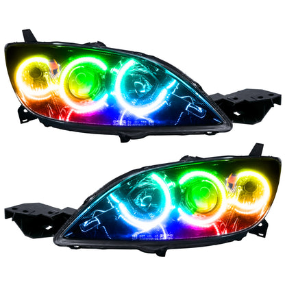 Oracle 04-09 Mazda 3 SMD HL - Hatchback - Halogen Style - ColorSHIFT w/ Simple Controller